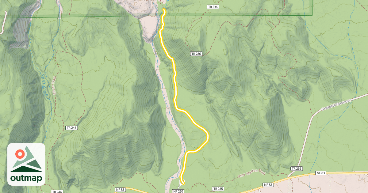 Map of June Lake Trail