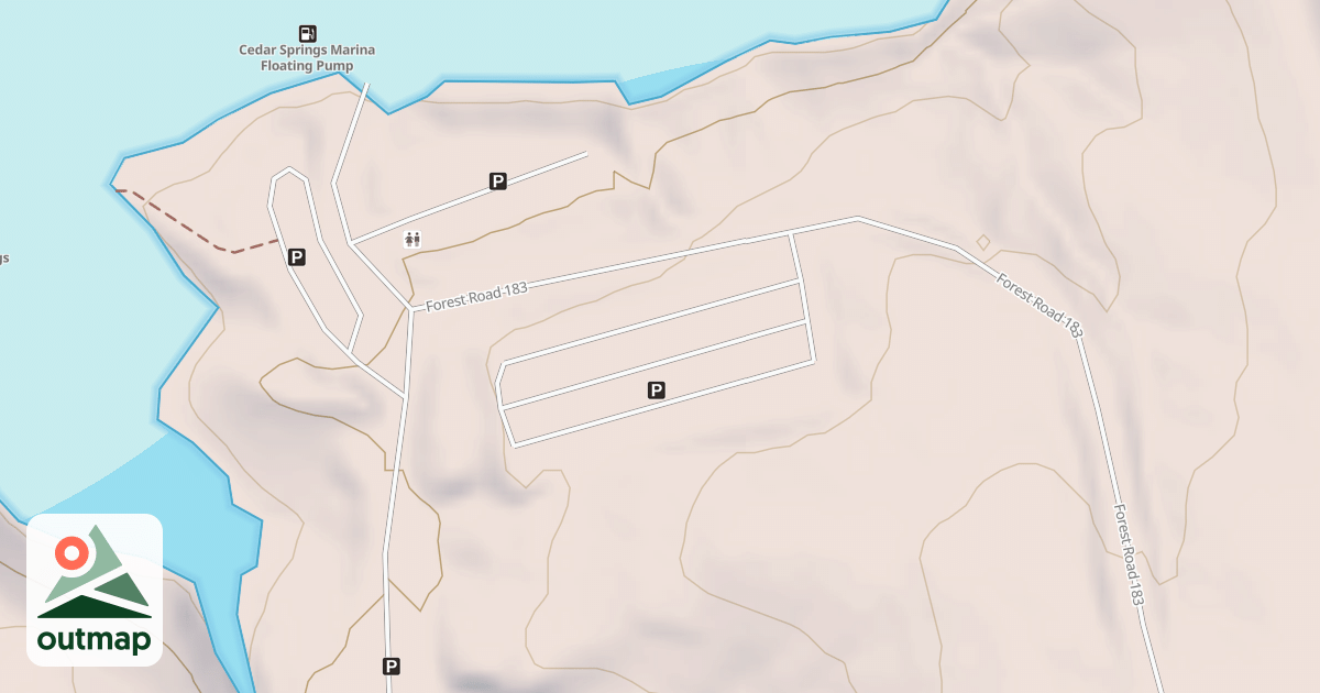 Map of CEDAR SPRINGS P A
