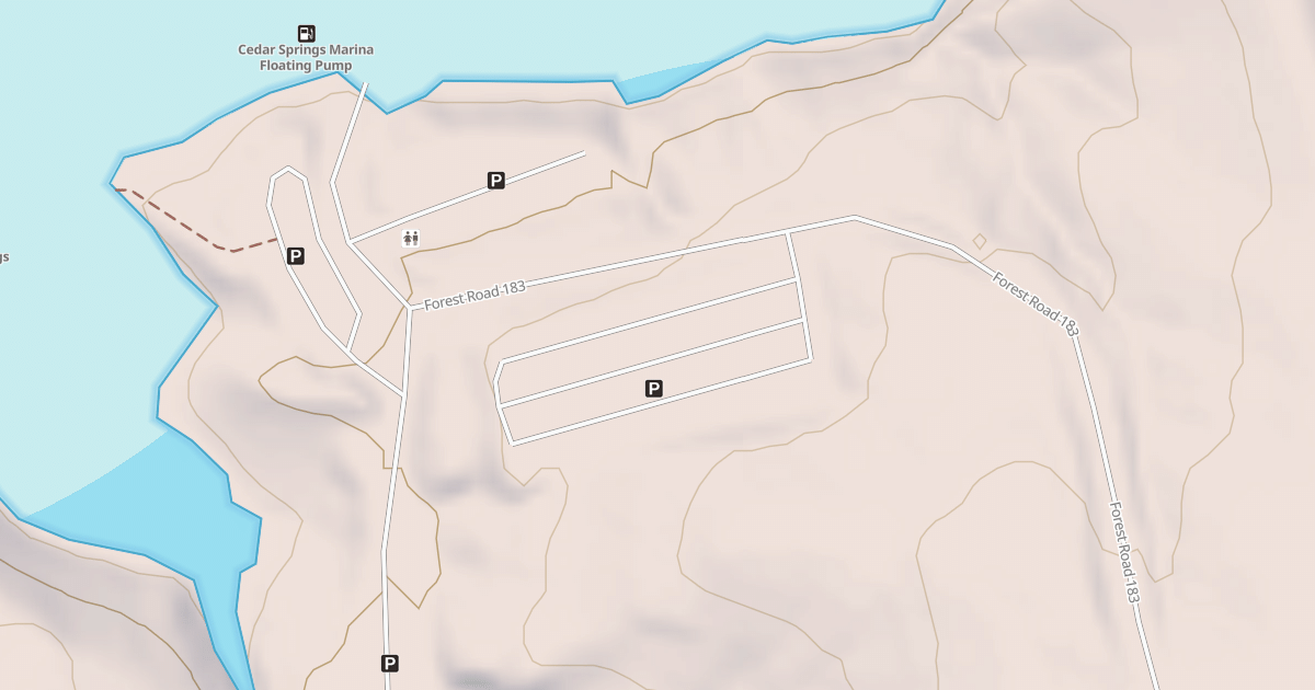 Map preview of CEDAR SPRINGS P A