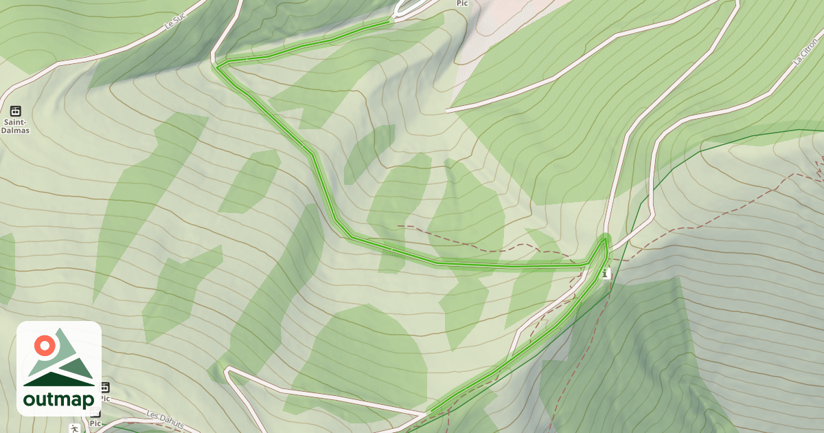 Map of Les Dahuts