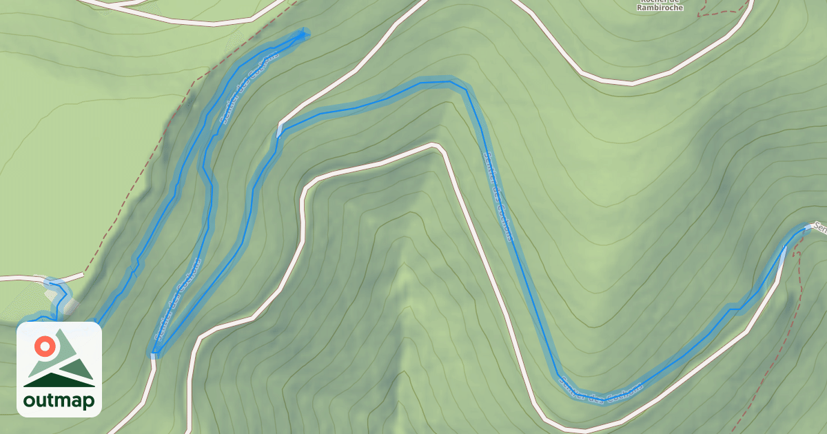 Map of Sentier des Cochons