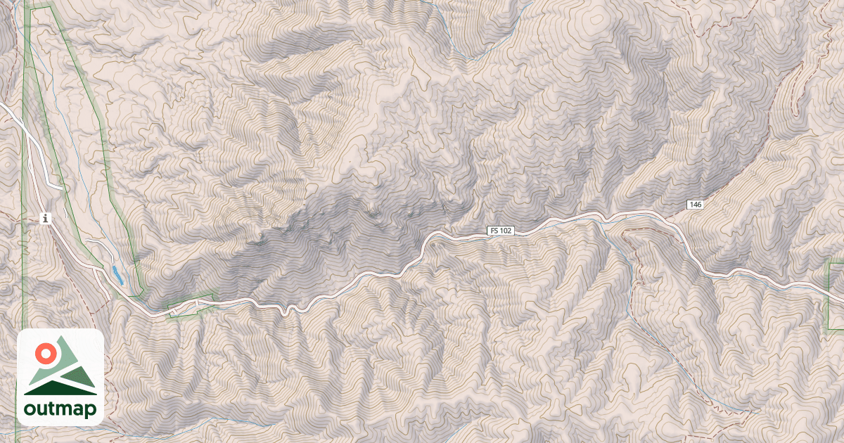 Map of PACHECO CANYON