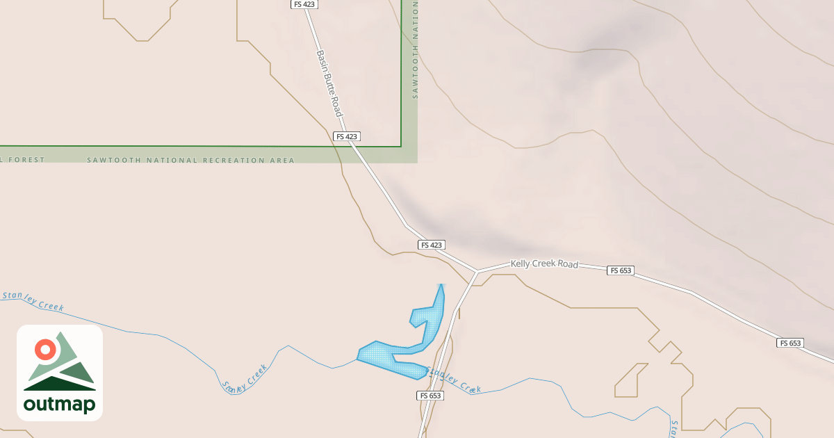 Map of Basin Butte Lookout
