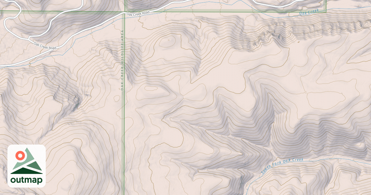 Map of RED OAK