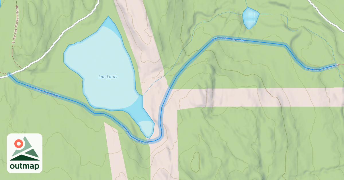 Map of 1 Le Pont Suspendu