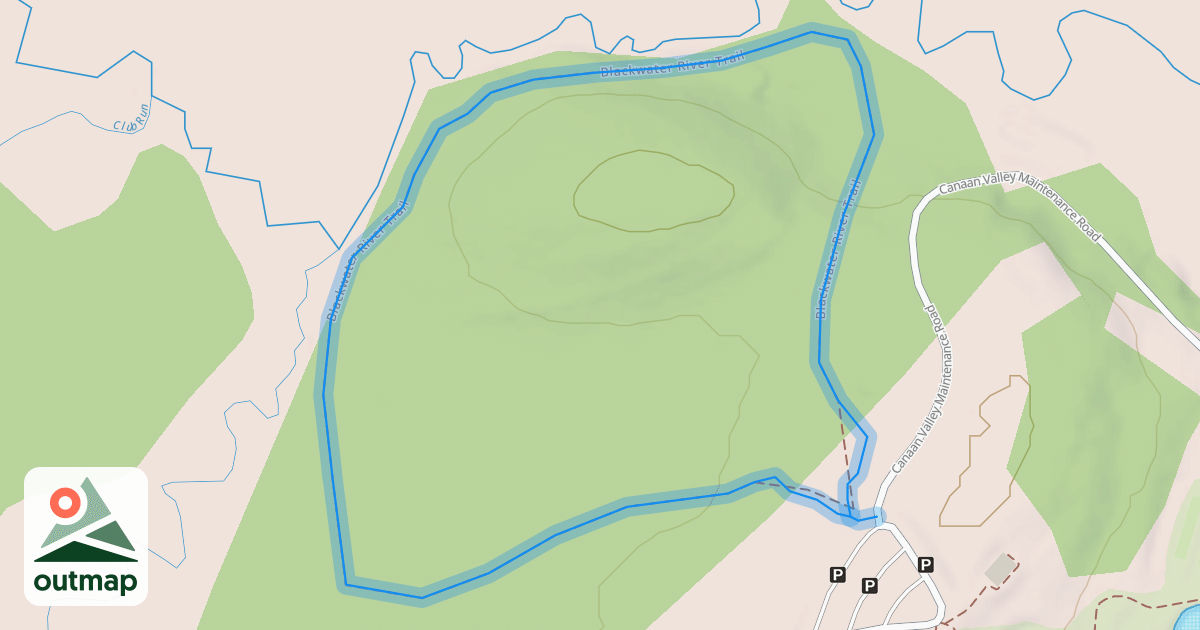 Map of Blackwater River Trail