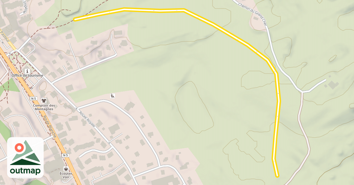 Map of Tracé uniquement pour course Transjurassienne