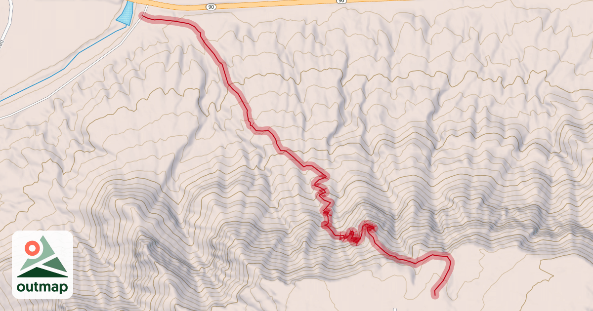 Map of Catch-em Up Trail