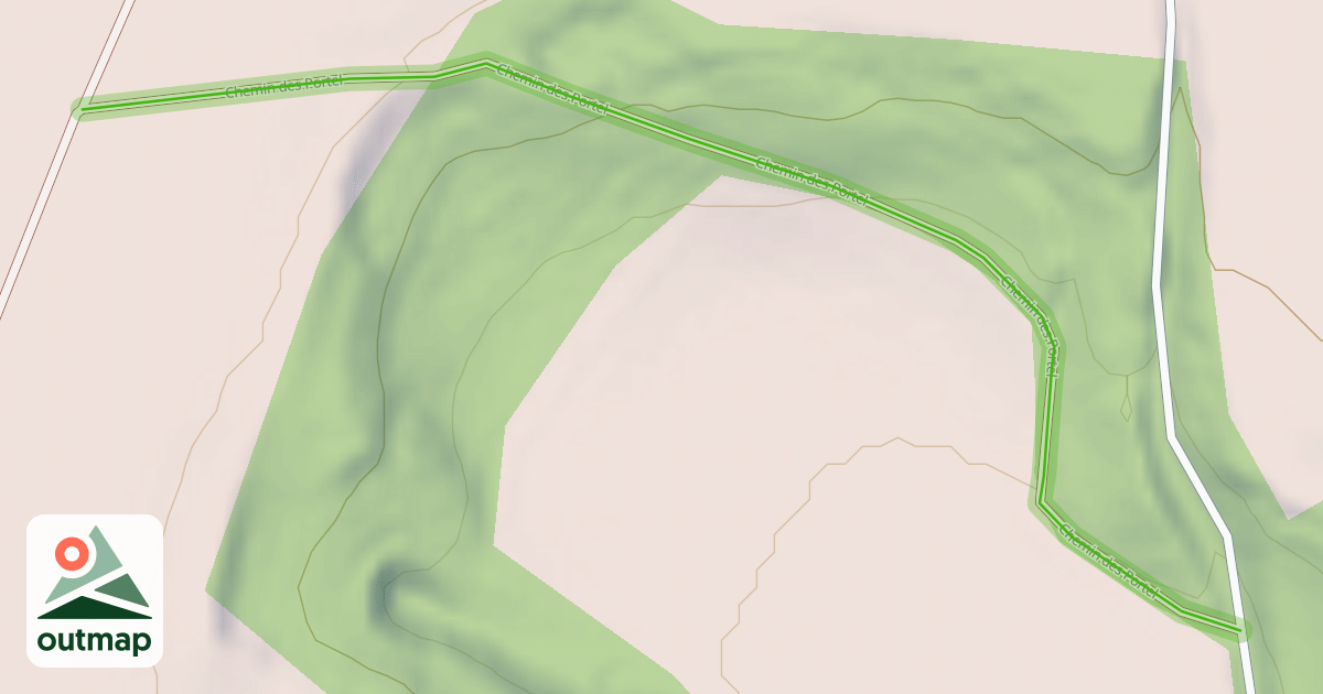 Map of Chemin des Portel