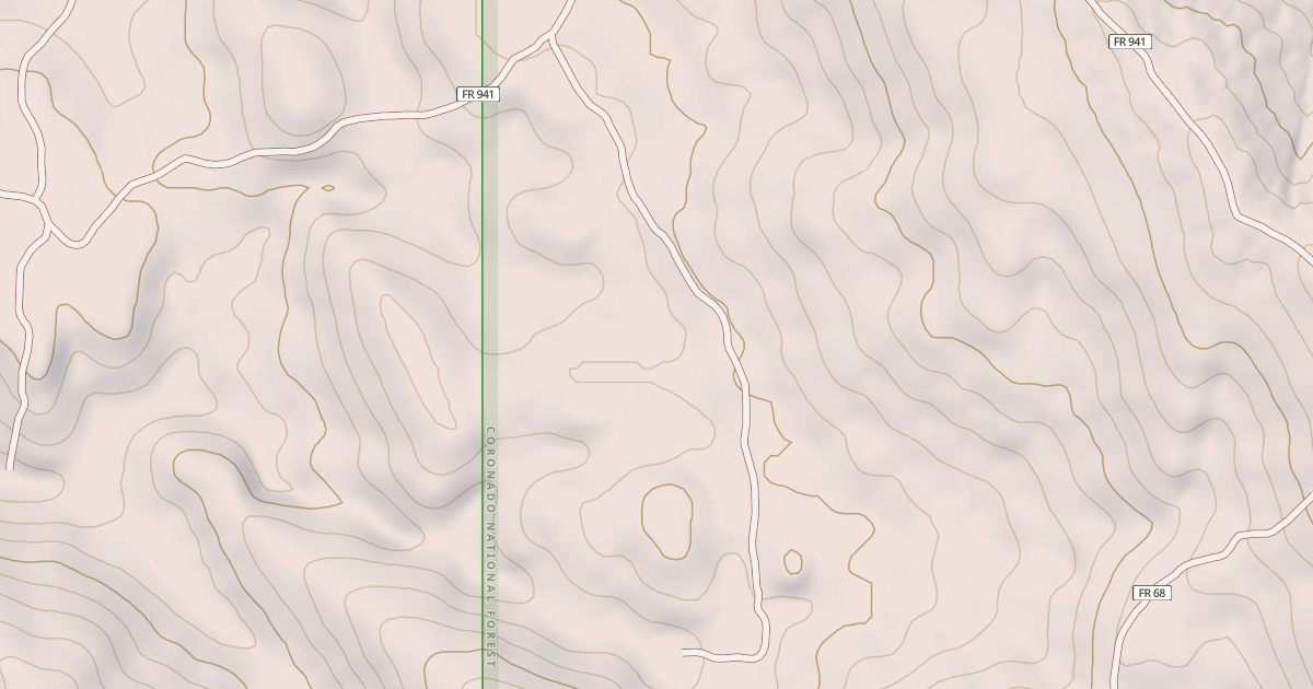 Map preview of USFS National Forest System Roads {F8380E4B-5221-4990-9370-0CE4A7F27884}