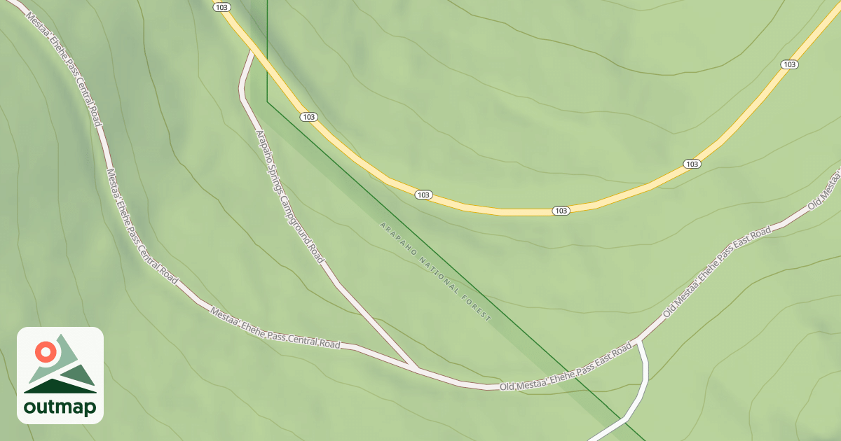 Map of ARAPAHO SPRINGS CG