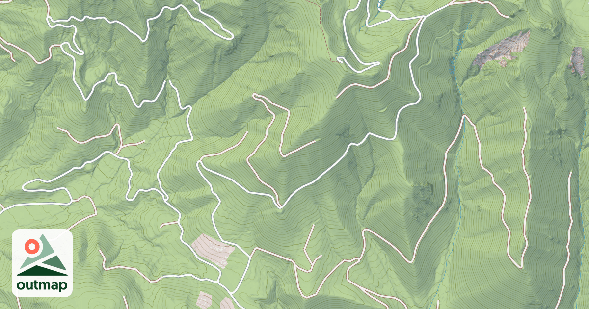 Map of DIVIDE RIDGE