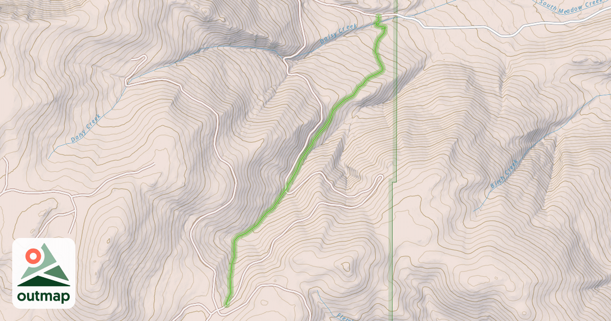 Map of Virginia Creek Trail