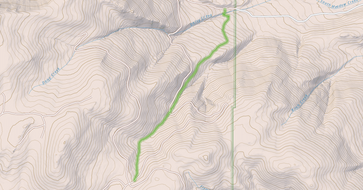 Map preview of Virginia Creek Trail