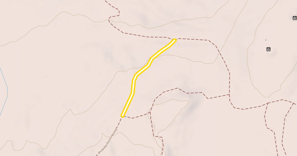 Map preview of Powderhorn Peaks Loop Downhill