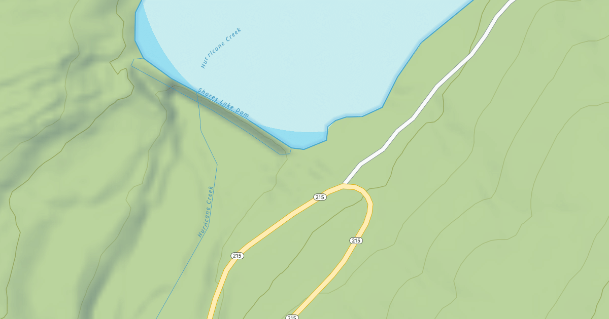 Map preview of SHORES LAKE DAM