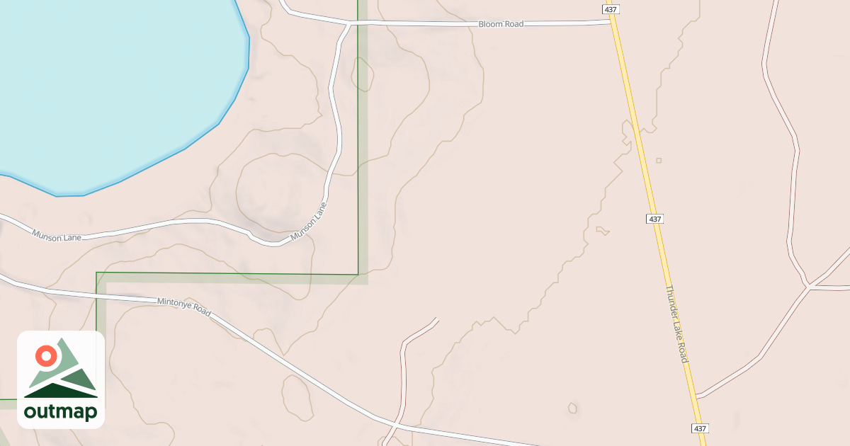 Map of MINTOGA SPUR A