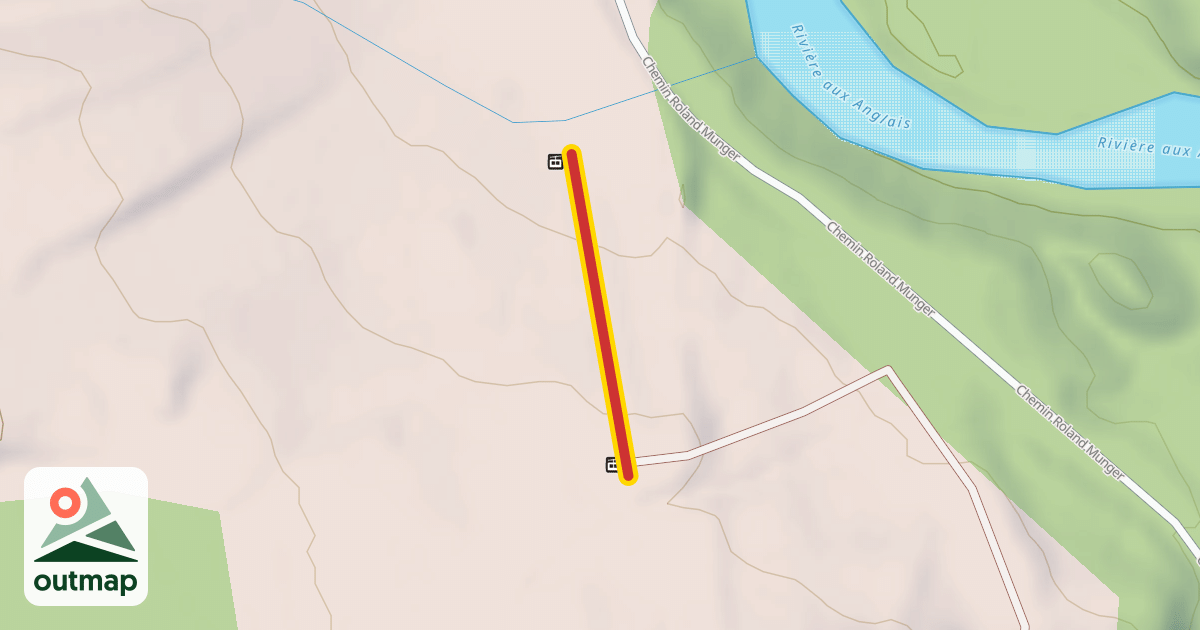 Map of Remontée pour glissades sur chambres à air