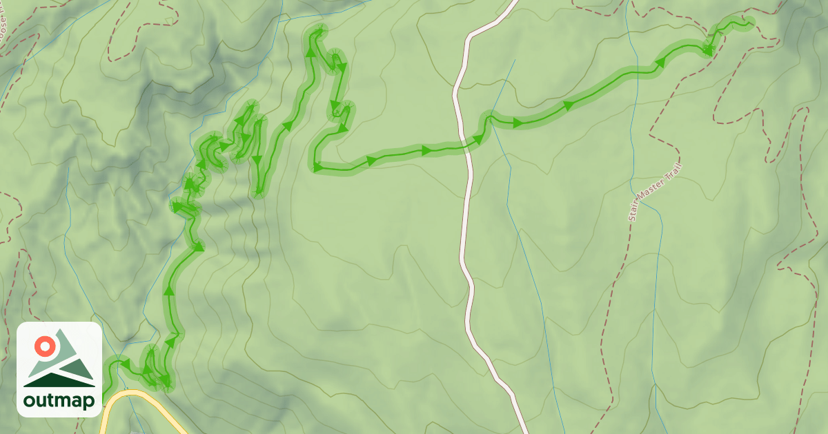 Map of Ring Around the Rosie Climbing Trail