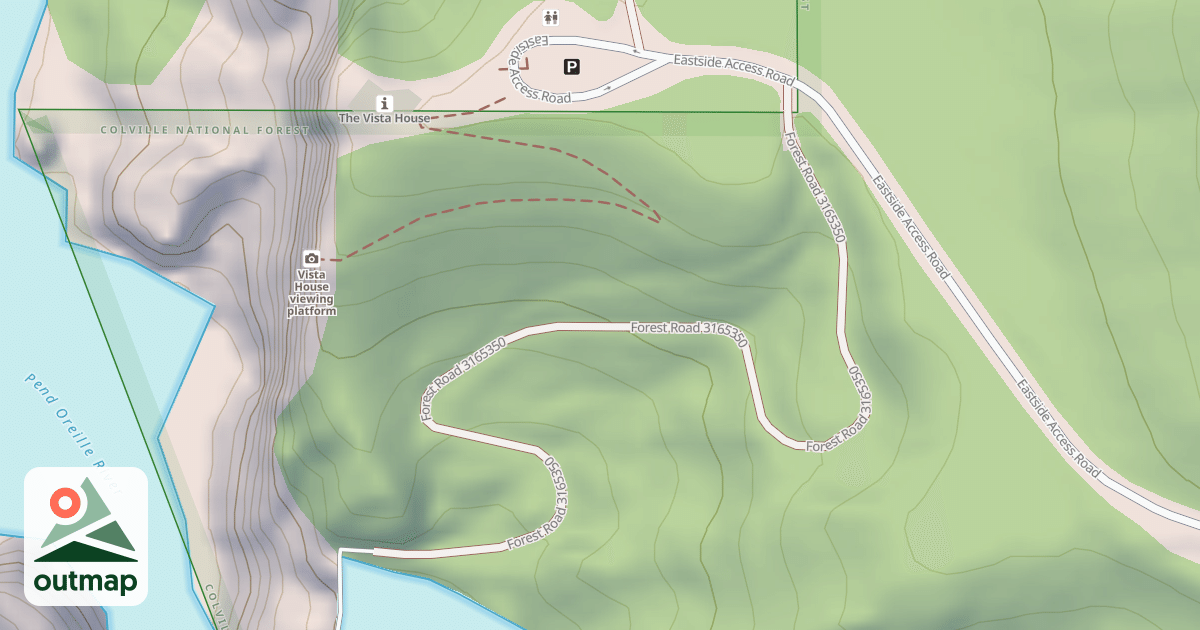 Map of USFS Motor Vehicle Use Map Roads {2AC6ED6E-C775-4265-90C1-790F39DB97FC}