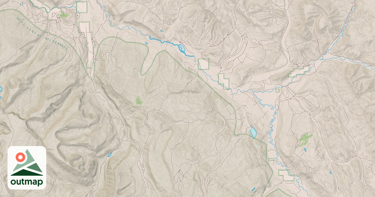 Map of GROS VENTRE