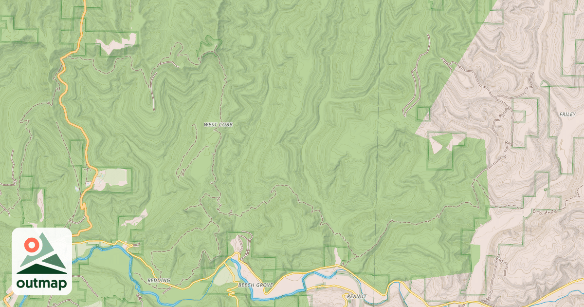 Map of BEECH GROVE