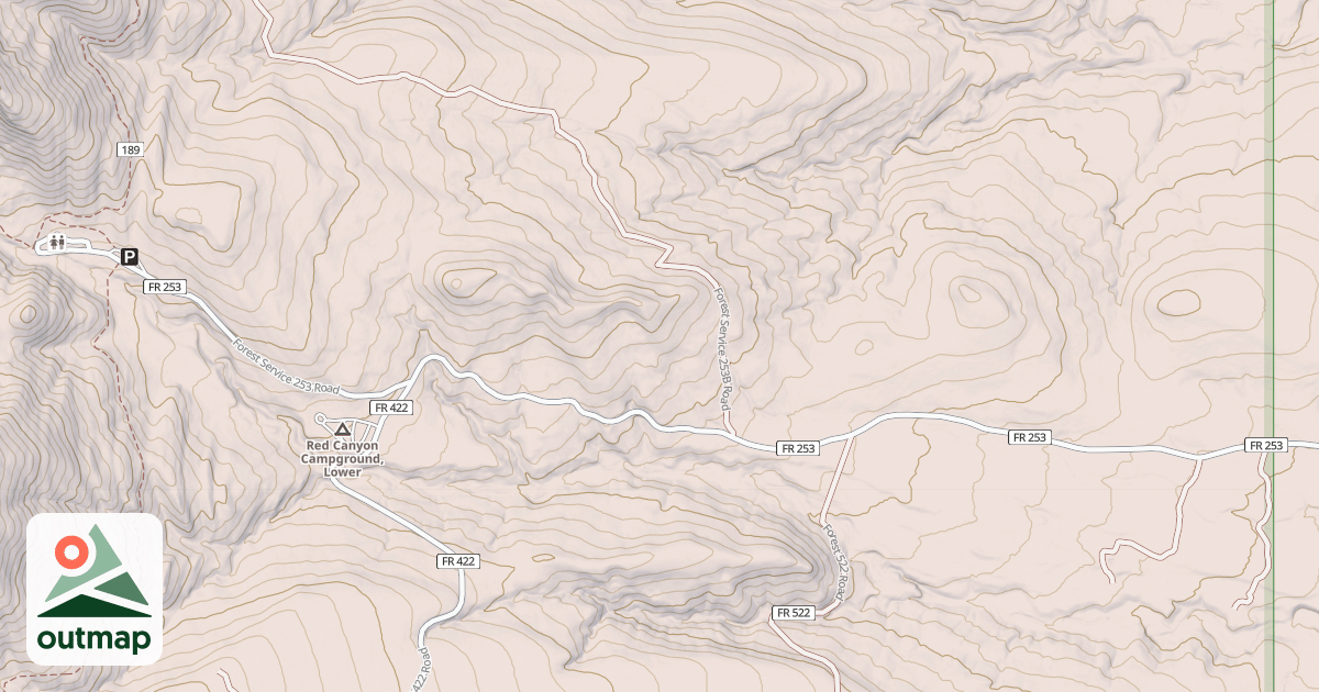 Map of RED CANYON
