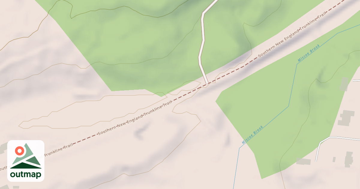 Map of Southern New England Trunkline Trail