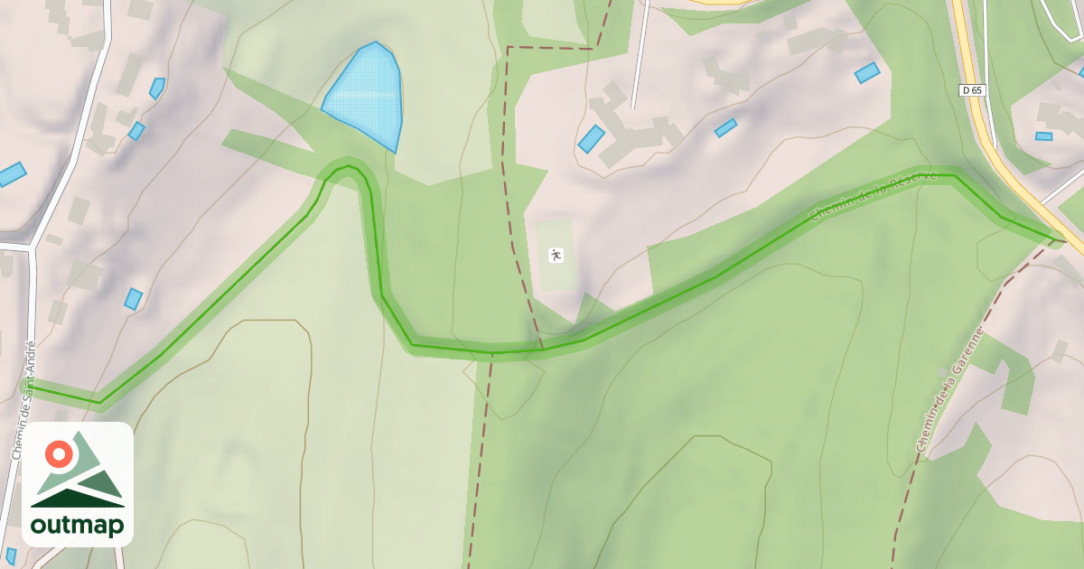 Map of Chemin de la Réserve