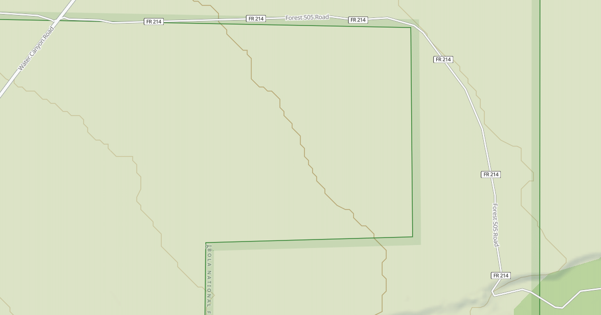 Map preview of USFS National Forest System Roads {E983110D-DA3E-4B0F-AFED-1E5D9FF0BB7C}