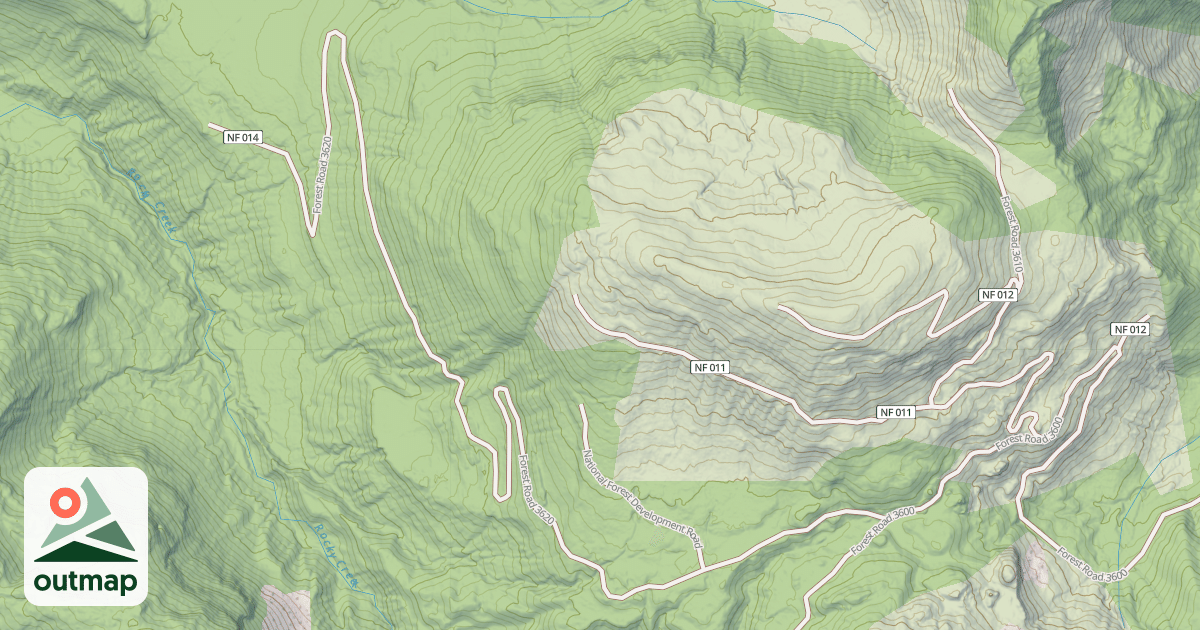 Map of GROUSE BUTTE SNOWMOBILE 3620