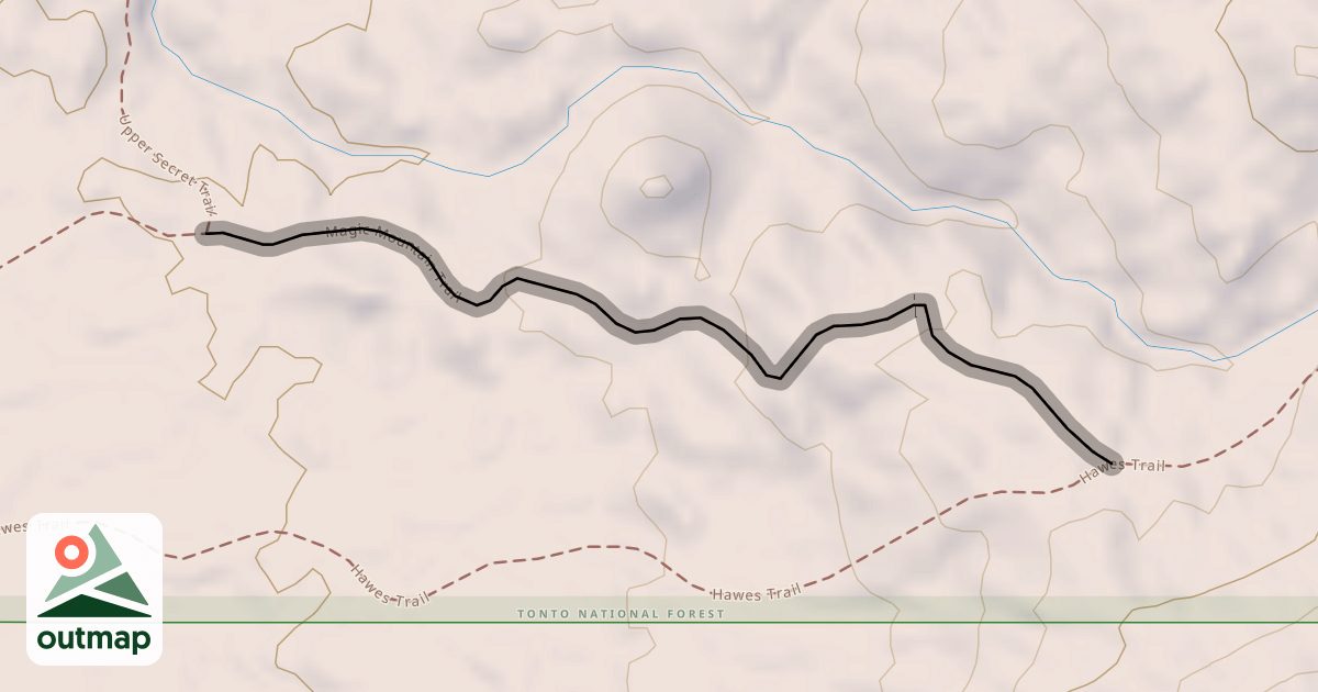 Map of Magic Mountain Trail