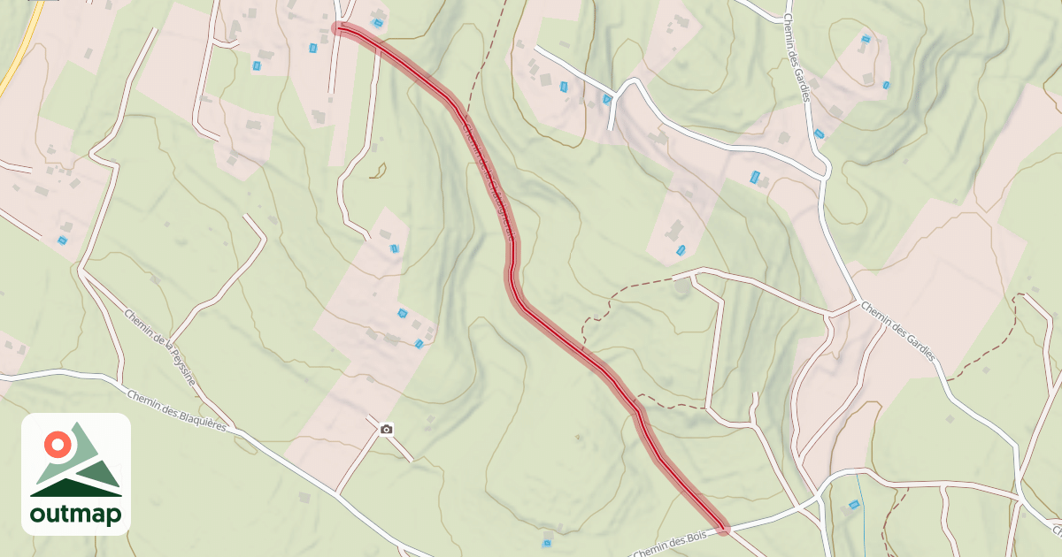 Map of Chemin de la Châtaigneraie