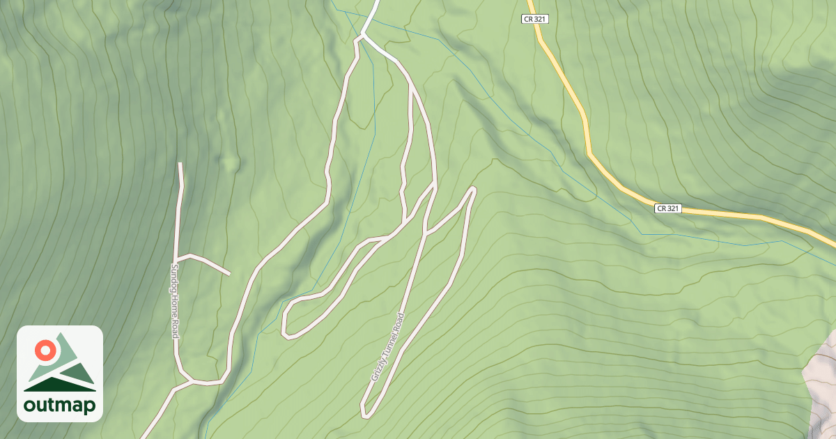 Map of GRIZZLY TUNNEL