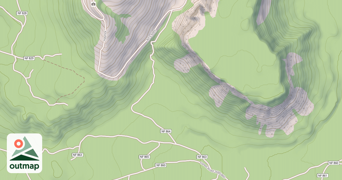 Map of SANTIAM PASS OHV TRAIL #22