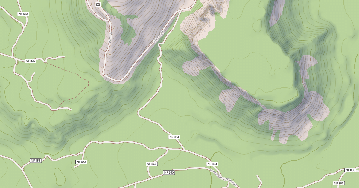 Map preview of SANTIAM PASS OHV TRAIL #22