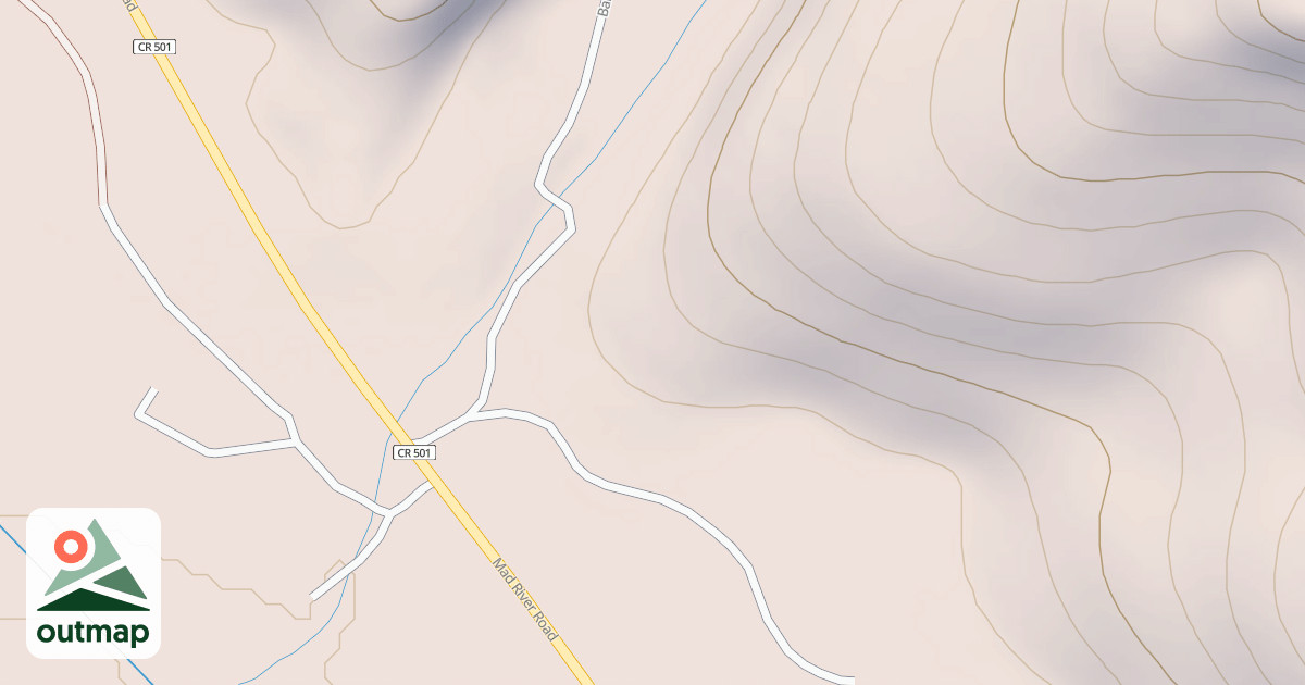 Map of BLUE SLIDE CREEK