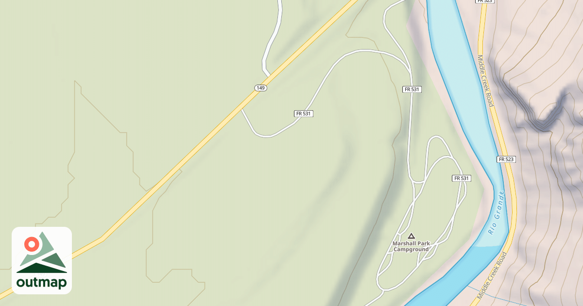 Map of MARSHALL PARK CG ROAD