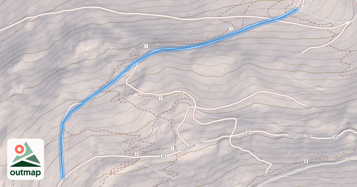 Map of Teakettle Trail