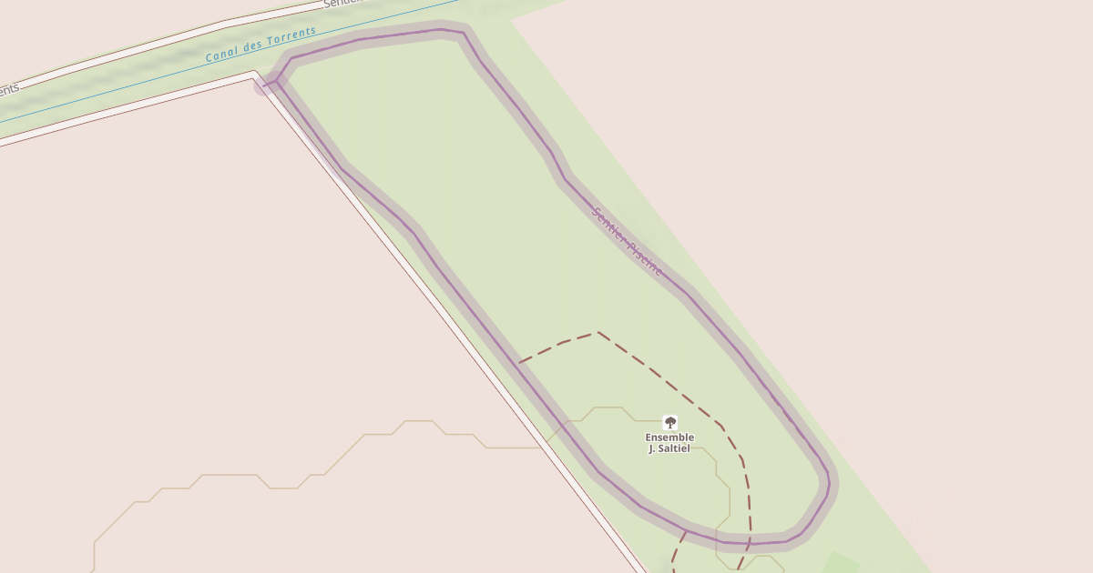 Map preview of Sentier Piscine