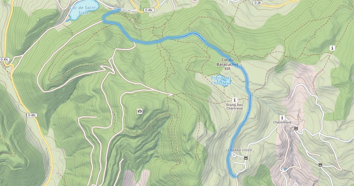 Map preview of Route du Grand Vivier