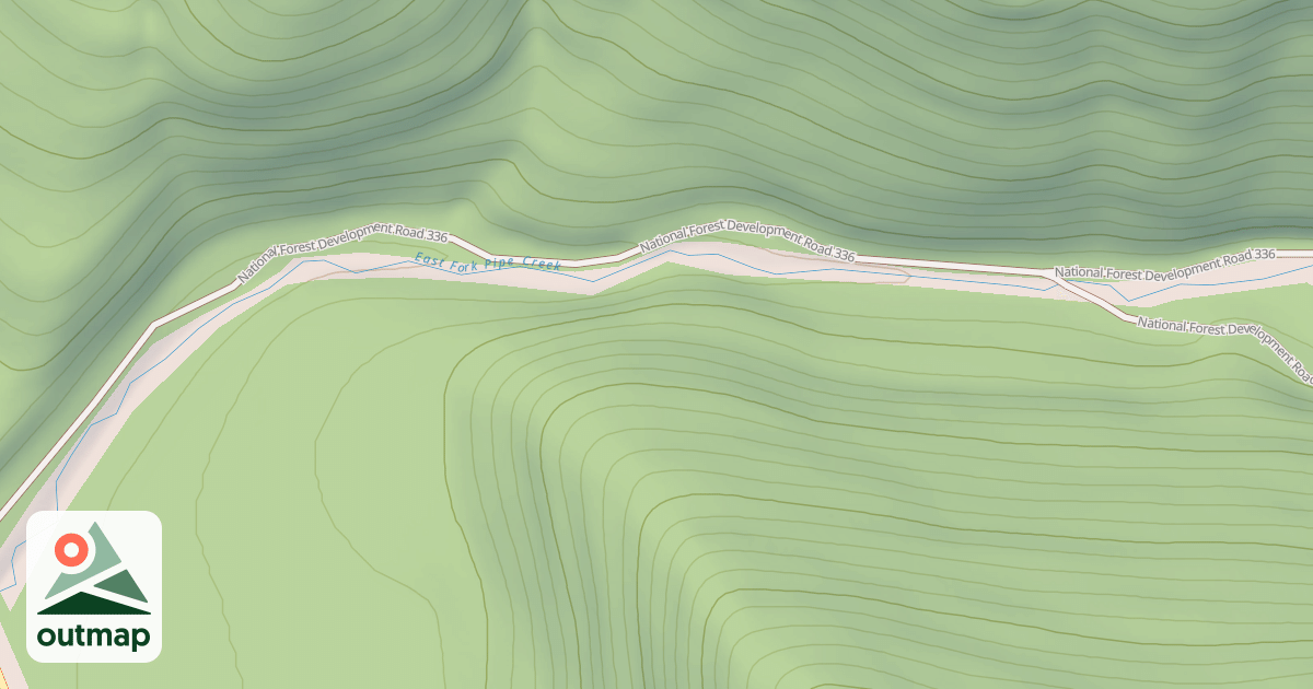 Map of East Pipe/big Creek  Snowmobl