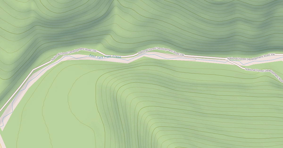 Map preview of East Pipe/big Creek  Snowmobl