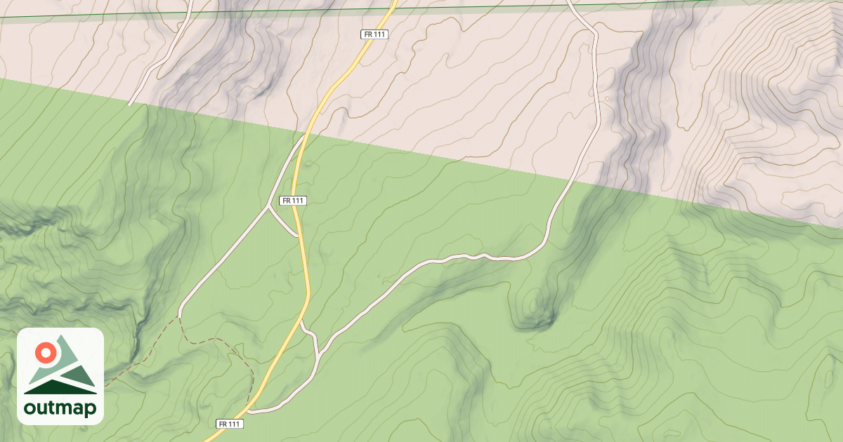 Map of ARLINGTON SPUR 1H