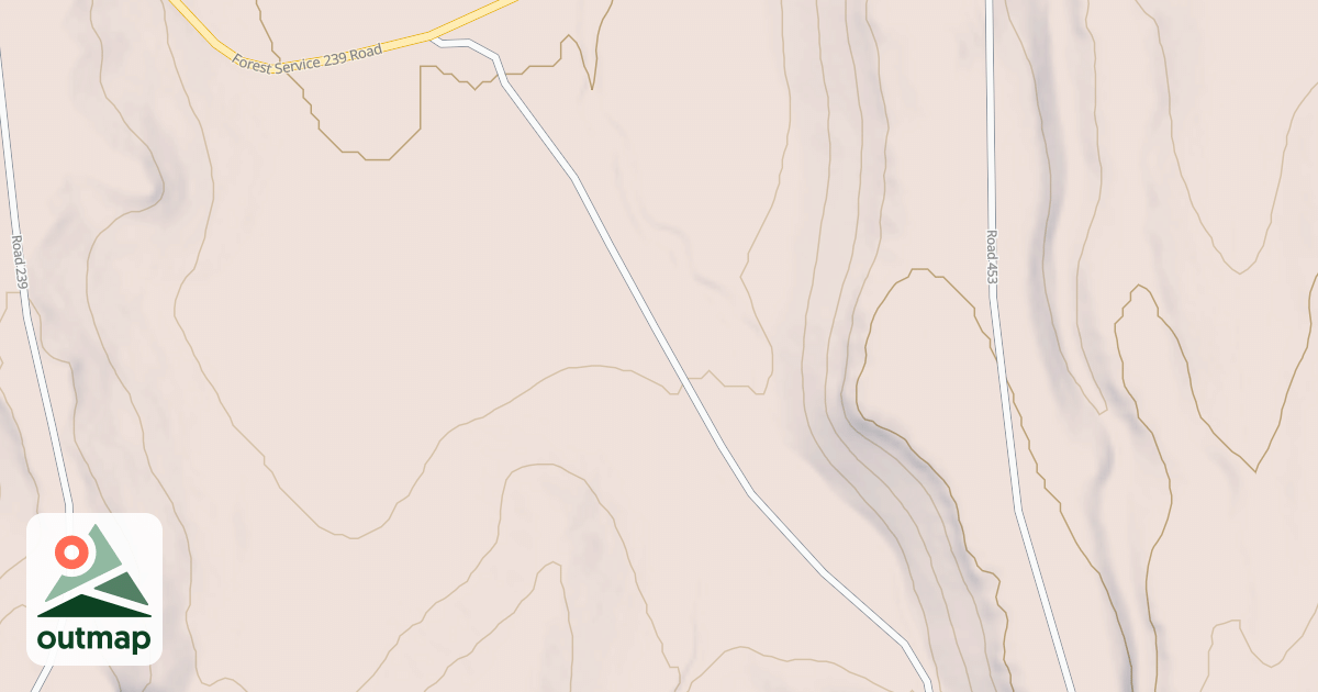 Map of USFS Motor Vehicle Use Map Roads {2ECFABFB-4272-44F1-8F81-D70587E51423}