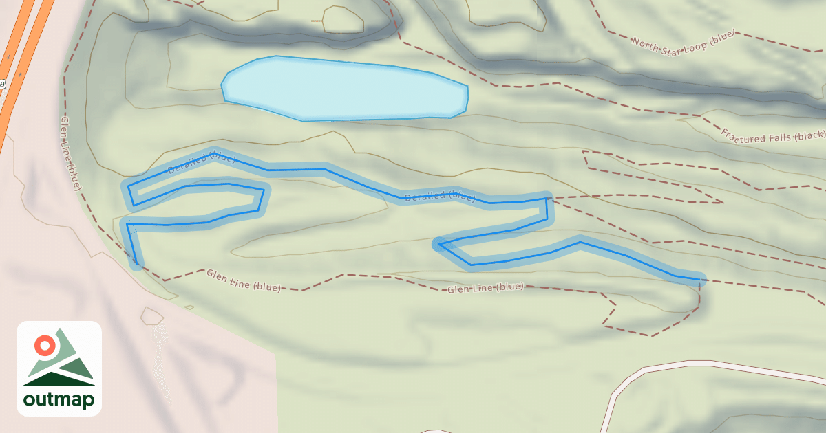 Map of Derailed (blue)