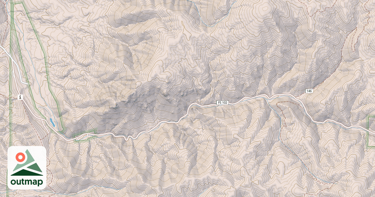 Map of PACHECO CANYON