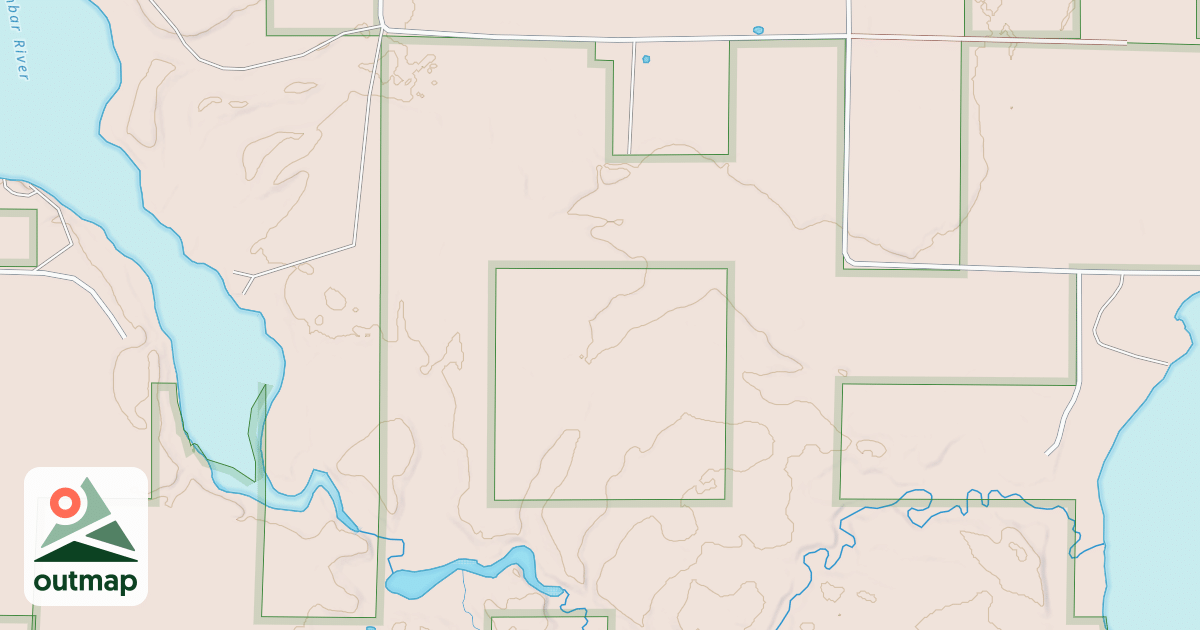 Map of EAST DUNBAR LAKE ROAD