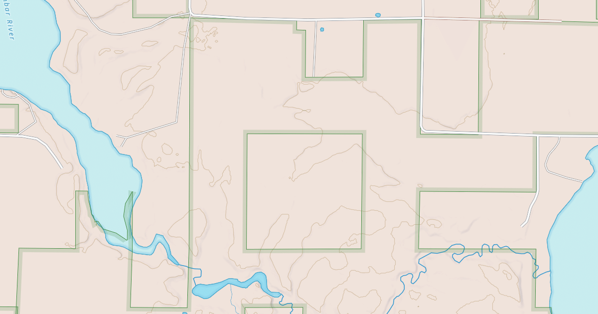 Map preview of EAST DUNBAR LAKE ROAD