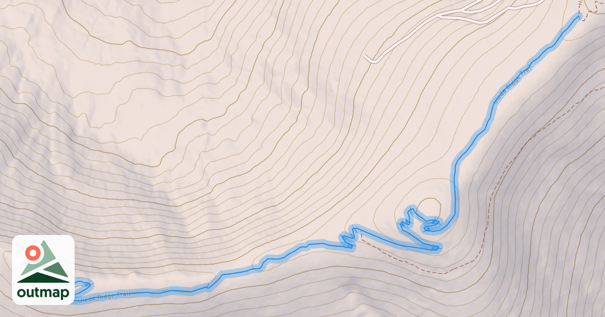 Map of Uleda Ridge Trail